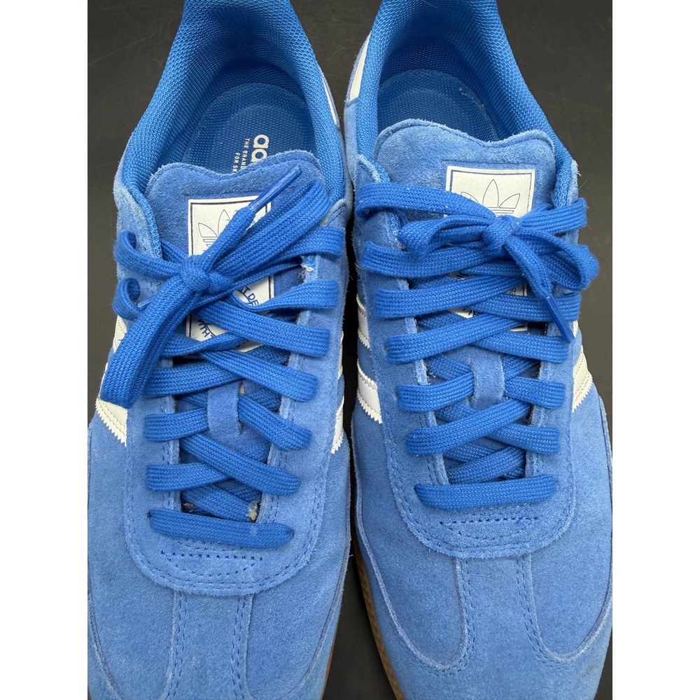 Adidas Samba ADV Skateboarding Blue Suede Gum Sole Size 12 Blue Men - Picture 7 of 11